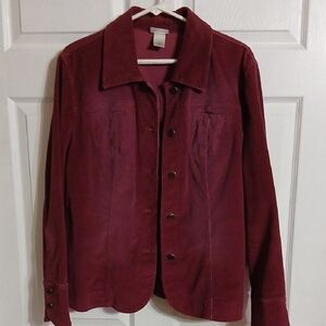 Fashion Bug Plum Button-Up Shirt Jacket